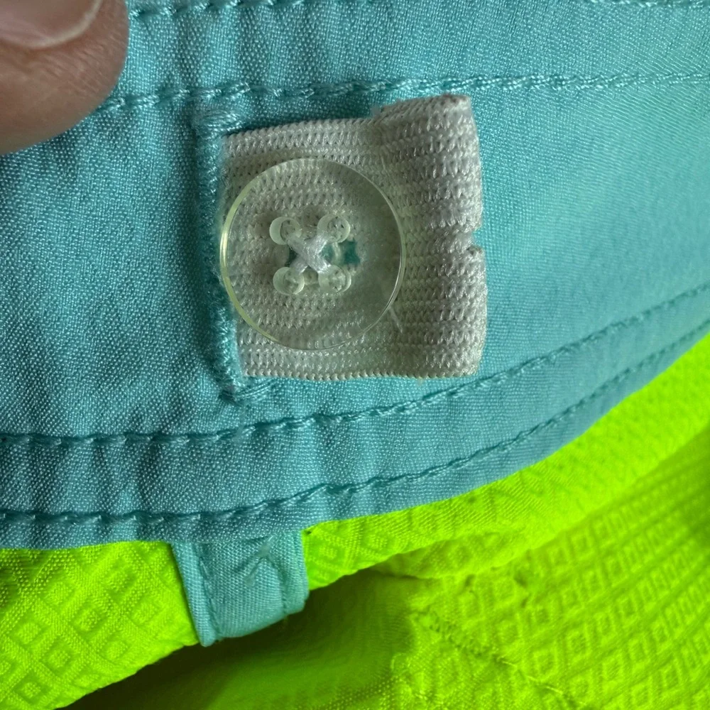 Crewcuts X Greenlines Boys Board‎ Shorts Yellow Blue Size 14 Kids Beach Summer